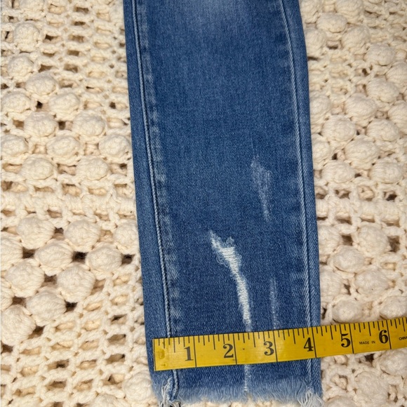 Distressed Blue Women's Jeans - Picture 8 of 11